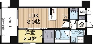 グランフォーレプライム県庁前の物件間取画像